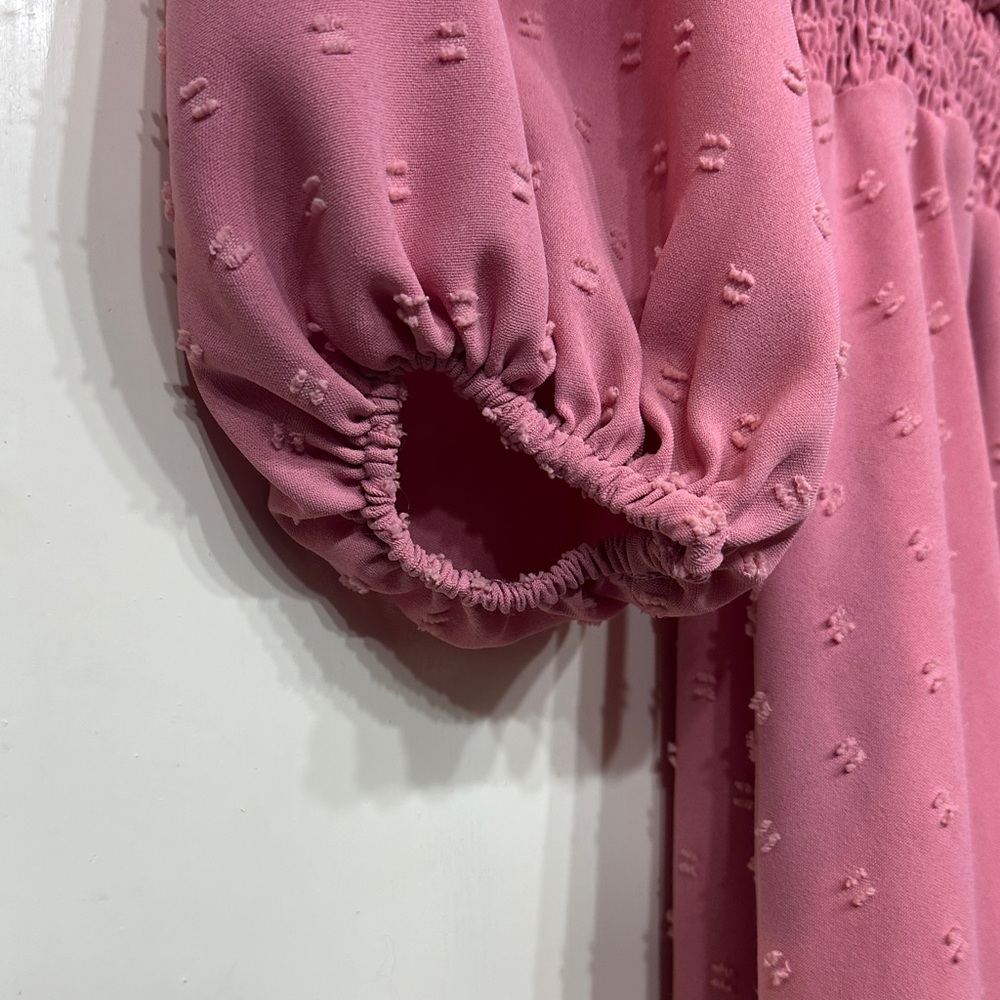 Pink Western Ruffle Mini Dress - Picture 5 of 6